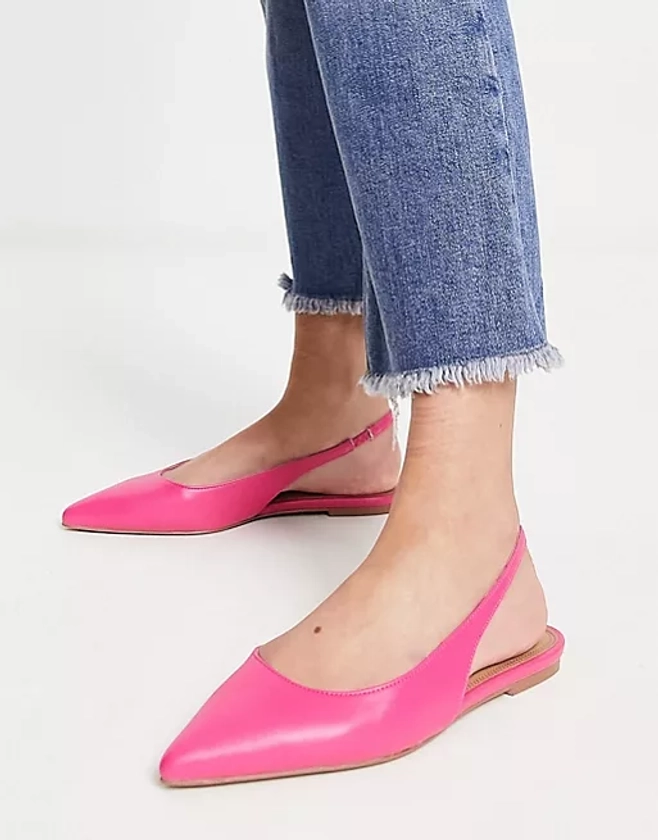 ASOS DESIGN Lala slingback ballet flats