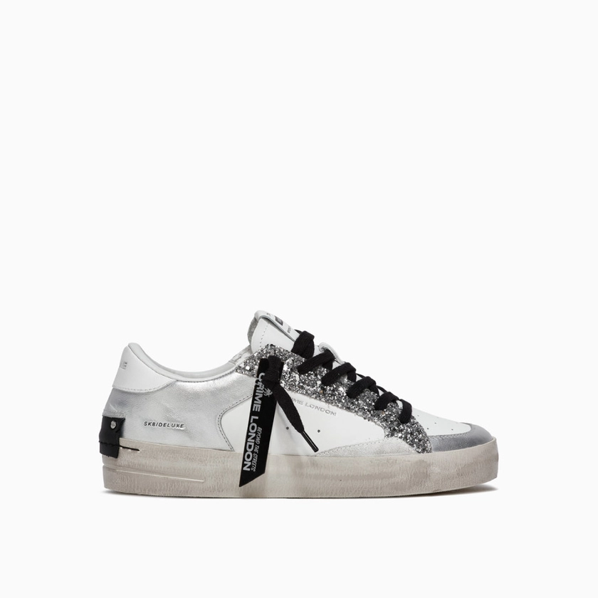 Sk8 Deluxe Silver Glam | Crime London 