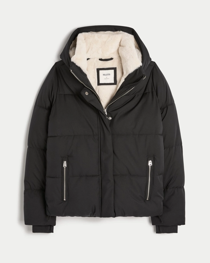 Donna Piumino All-Weather con Fodera in Pelliccia Ecologica | Donna Giacche e Cappotti | HollisterCo.com