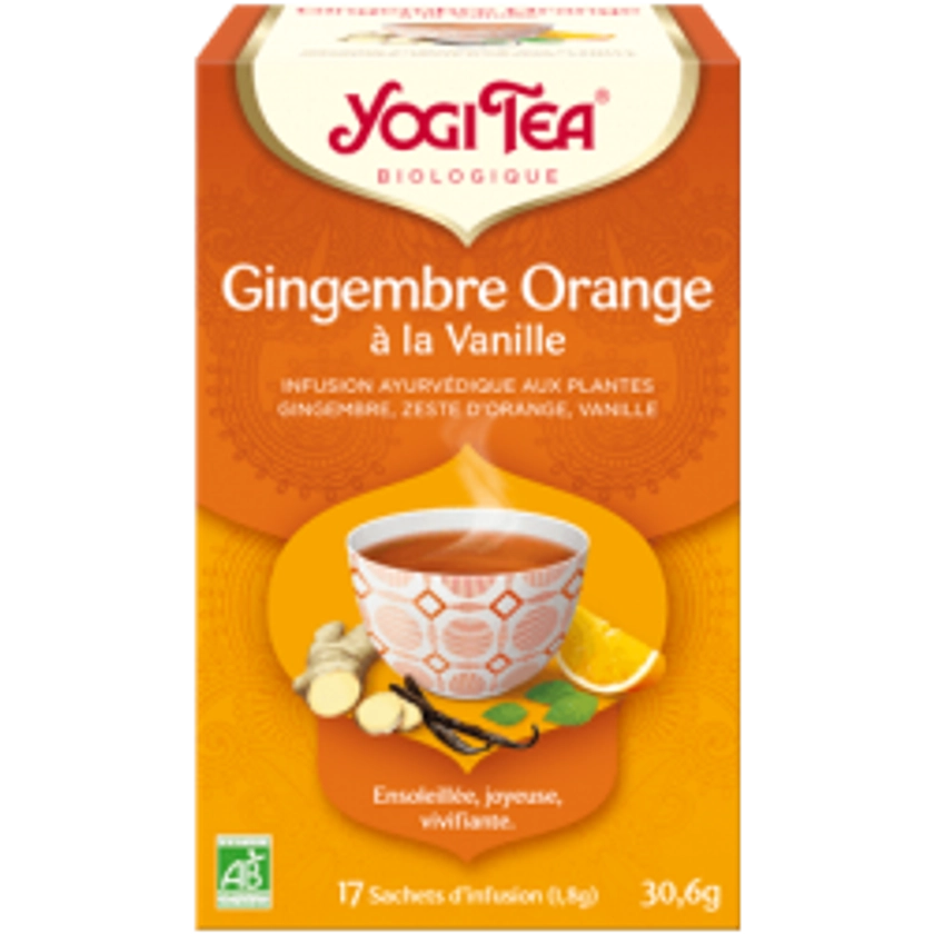 YOGI TEA GINGEMBRE ORANGE VANILLE 30.6G