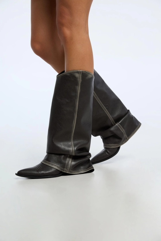 Bootees | Dark grey | NEW YORKER