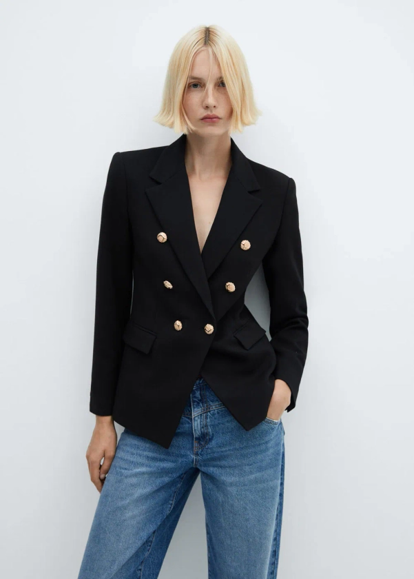 Double-breasted blazer - Women | Mango USA