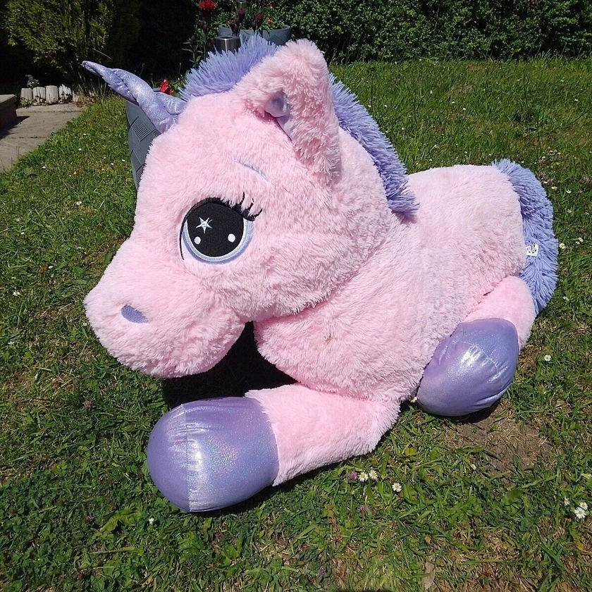 Jumbo Unicorn Plush Pink Soft Toy 5ft Animal Alley Toys R Us