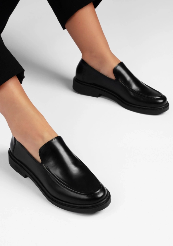 Loafer Eva Glossy Black - Vinci Shoes