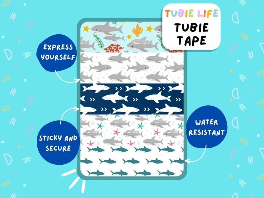TUBIE TAPE Tubie Life shark ng tube tape for feeding tubes and other tubing