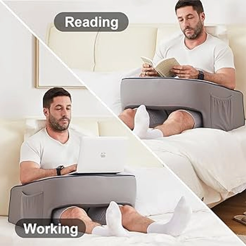 cooloo8 Lap Pillow for Gaming, Couch Armrest, Gamer Pillow for Bed, Reading Pillow with Armrests, Desk Pillow, Armrest Couch, Game Pillow