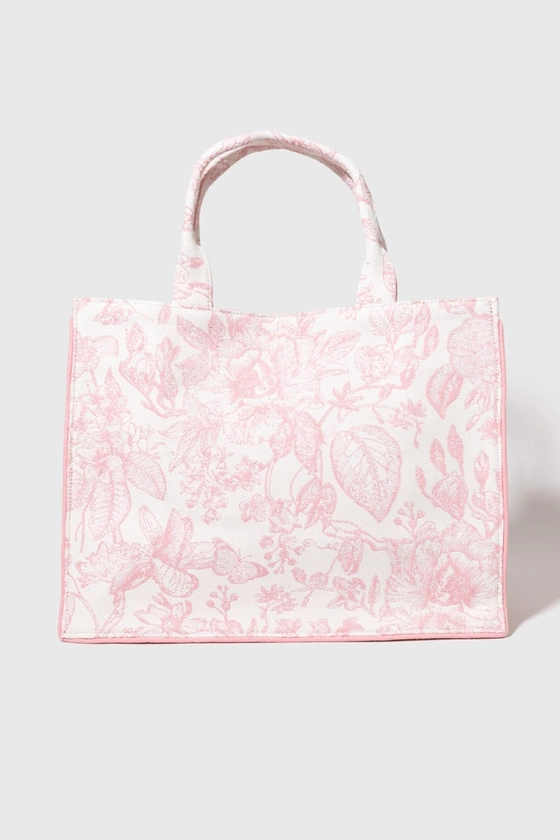 Jeanna Floral Canvas Tote Bag