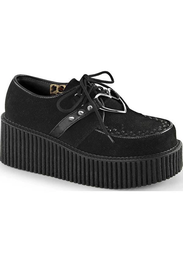 CREEPER-206 [Black Suede] | PLATFORM CREEPERS [PREORDER]