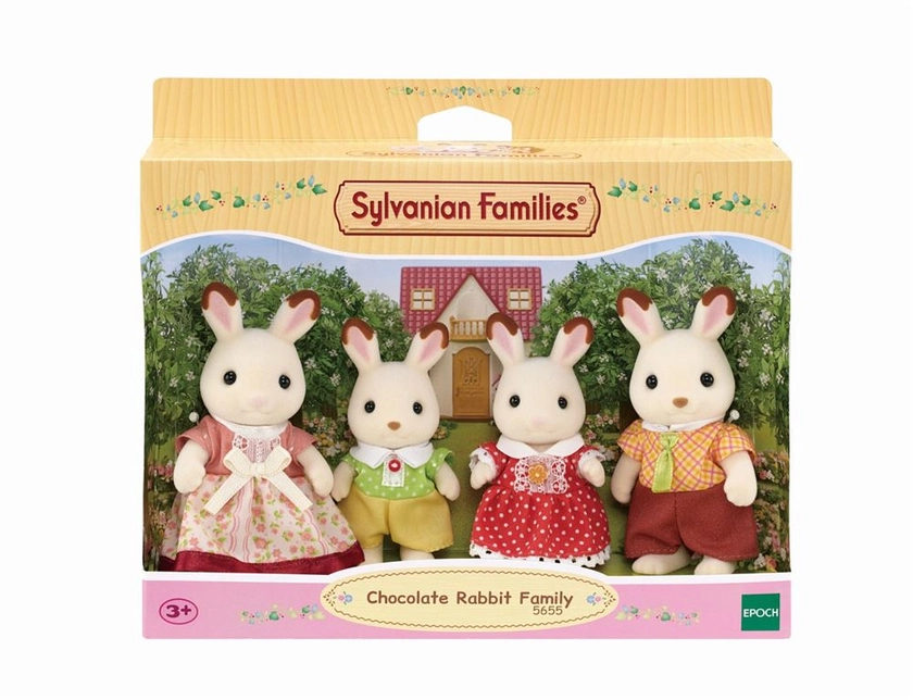 Poupée Sylvanian Families La Famille Lapin Chocolat