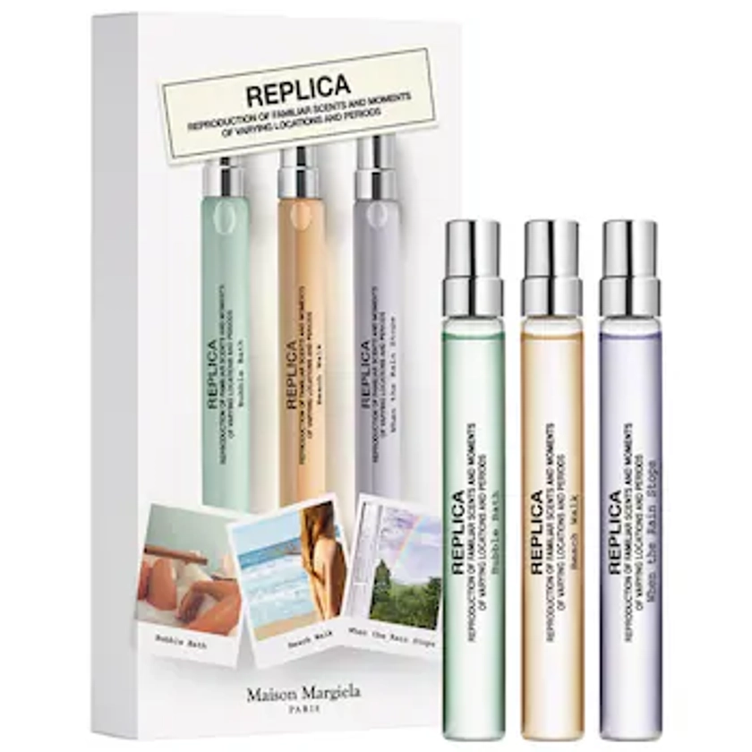 ’REPLICA’ Travel Spray Set - Bubble Bath, Beach Walk, When the Rain Stops - Maison Margiela | Sephor