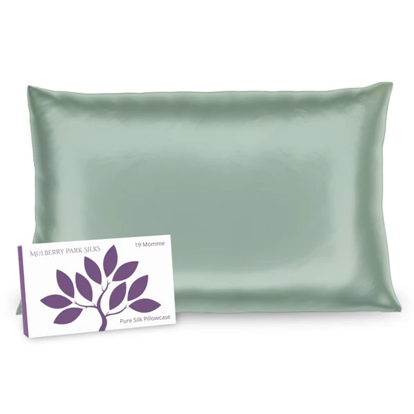 19 Momme Silk Pillowcase - Green