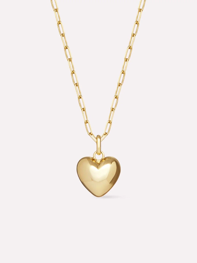 Puffed Heart Necklace - Lev | Ana Luisa Jewelry