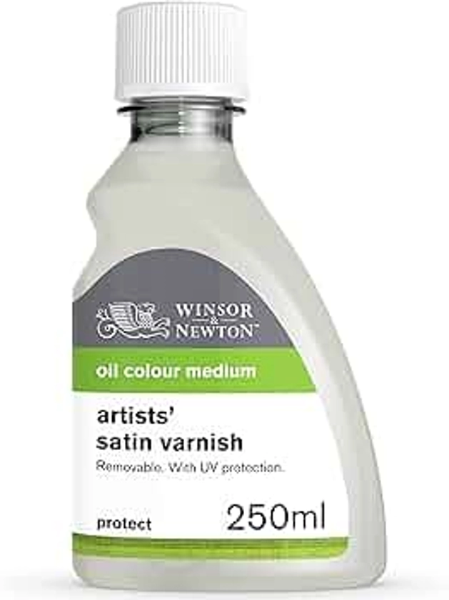 Winsor & Newton Professional Artists' Satin Varnish, 250ml (8.4oz) Bottle