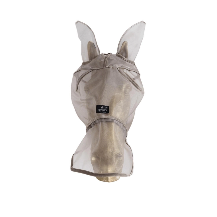 Masque anti-mouches pour cheval oreilles et museau anti-UV Kentucky Classic - Masques anti-mouches - Licols et Longes - Cheval au repos