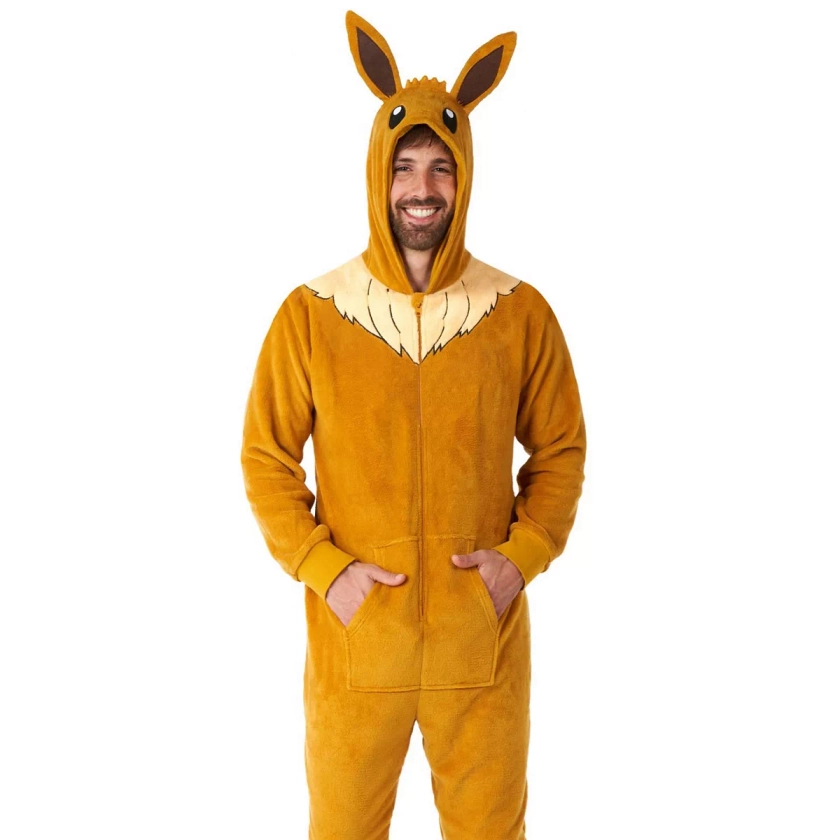 Men's OppoSuits Pokémon Eevee One-Piece Pajamas