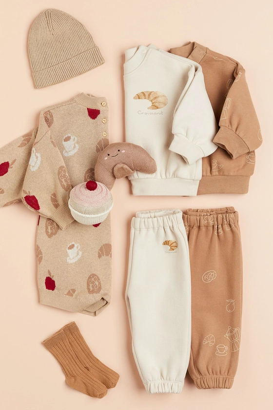 3-pack Soft Toys - Dark beige/white - Kids | H&M US