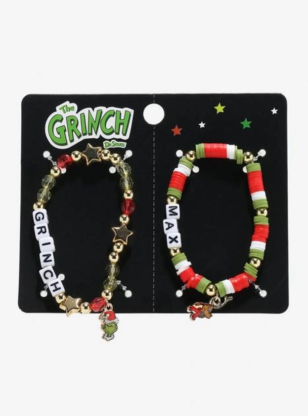 Dr. Seuss How The Grinch Stole Christmas! Best Friend Bead Bracelet Set | Hot Topic