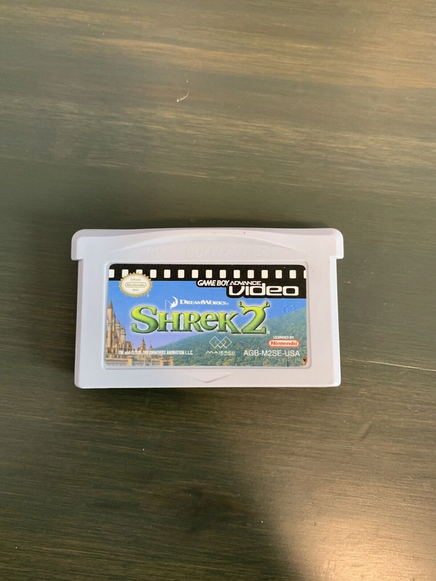 Game Boy Advance Video: Shrek 2 (Nintendo Game Boy Advance, 2005) Tested Working