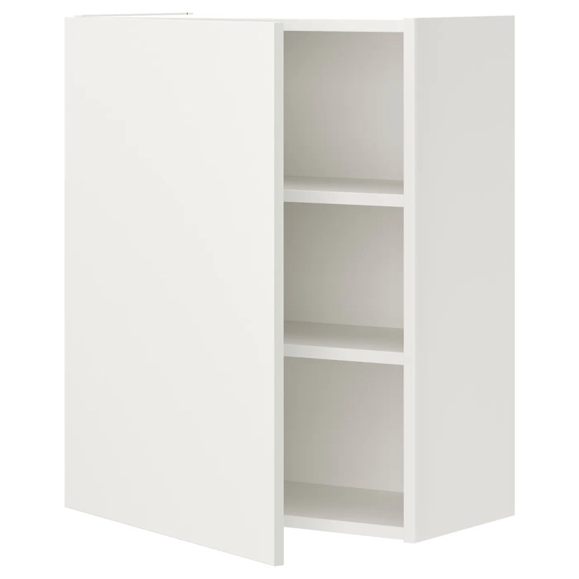 ENHET élément mur av 2 tablettes/porte, blanc, 60x32x75 cm - IKEA