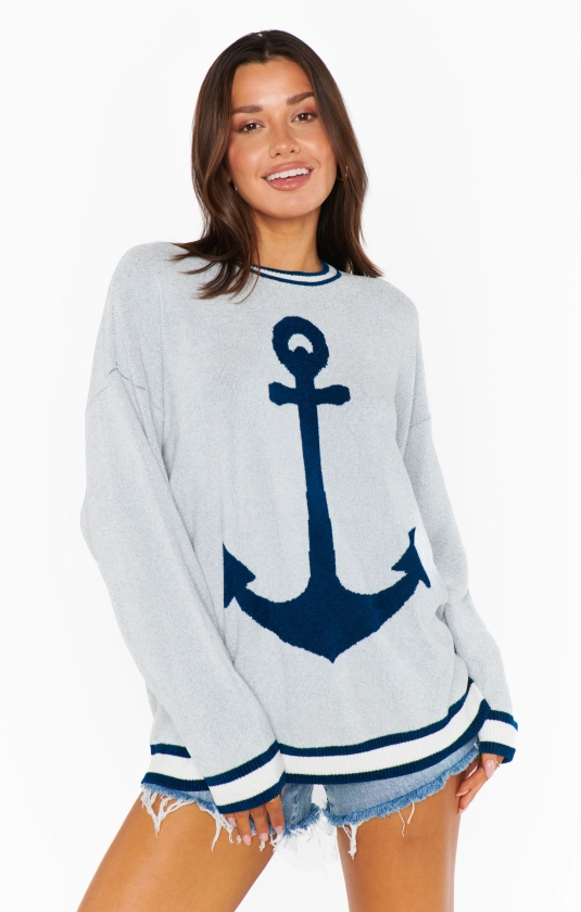 Adventure Sweater ~ Anchor Graphic Knit