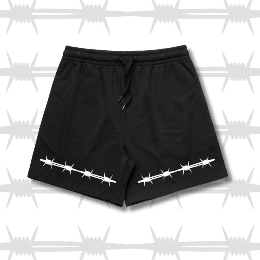 Womens Barbed Wire Short - Black