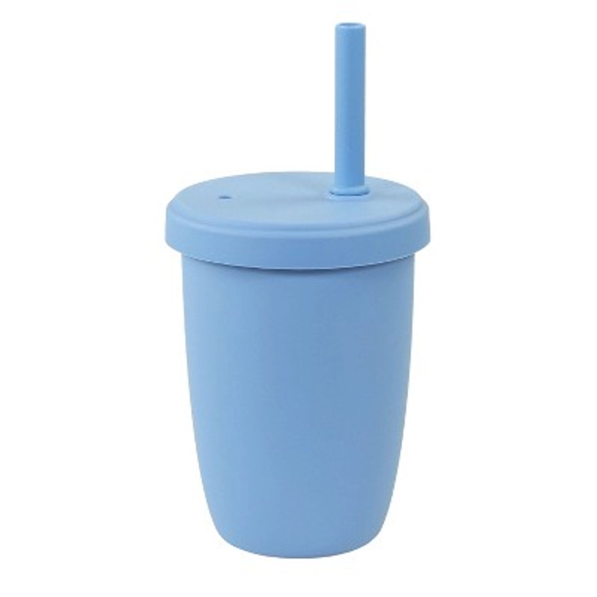 Re-Play 10 fl oz Silicone Sippy Cup with Cleaning Brush - Denim