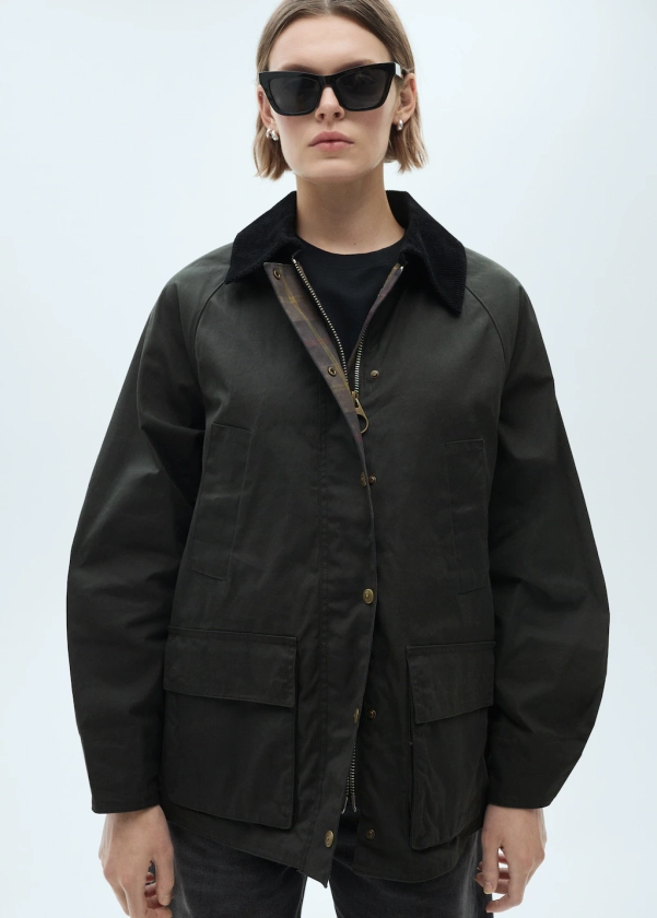 Waxed-effect parka - Women | MANGO USA