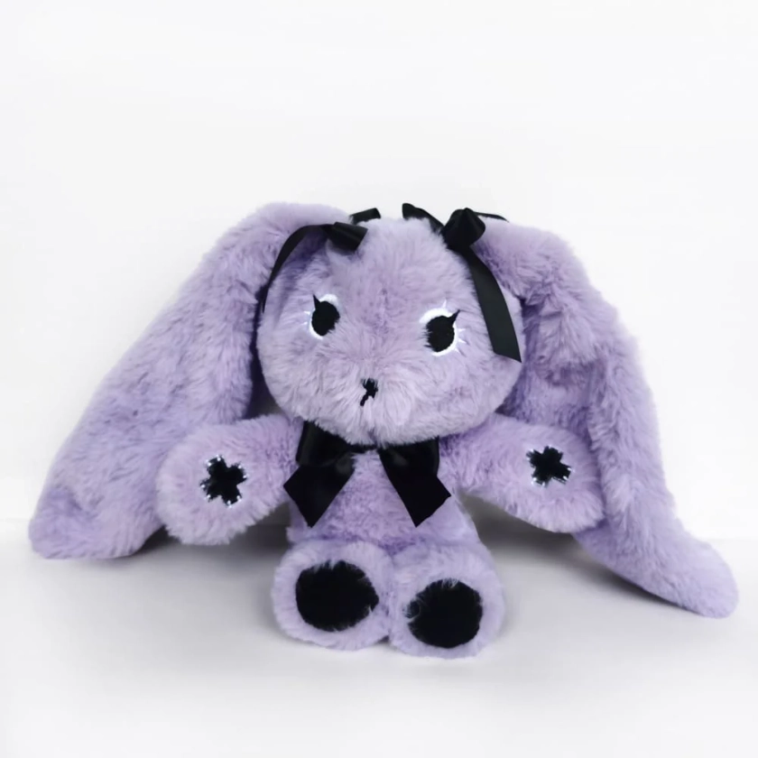 Plushie Dreadfuls - Goth Rabbit - Plush Stuffed Animal