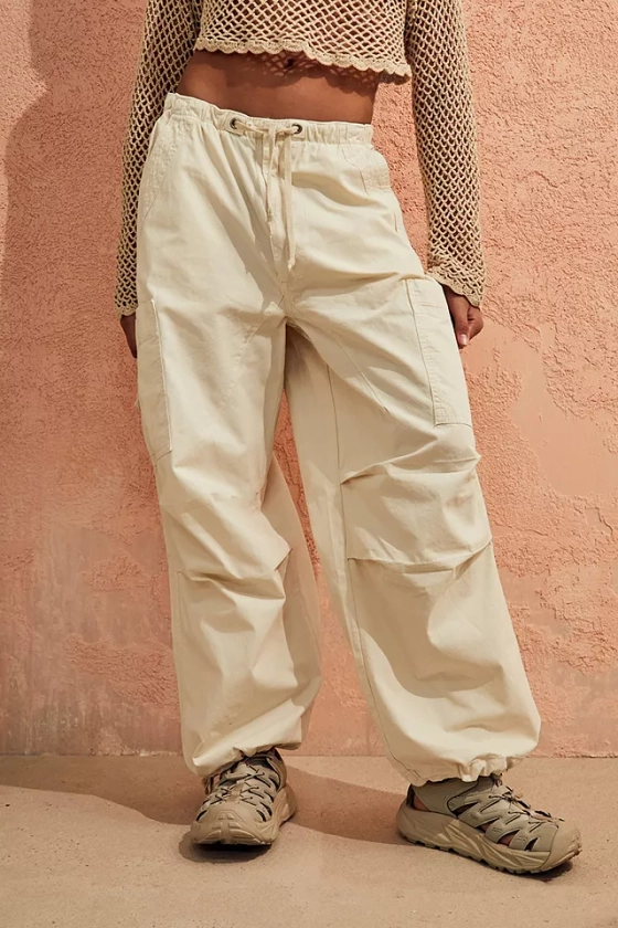 Jaded London Ecru Tech Cargo Pants