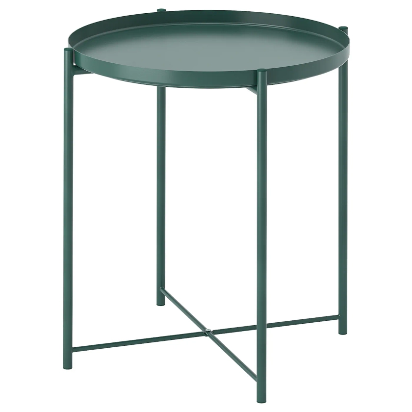 GLADOM Table/plateau - gris-vert foncé - IKEA