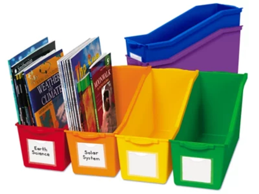 Connect & Store Book Bins - Set of 6 Colors at Lakeshore Learning
