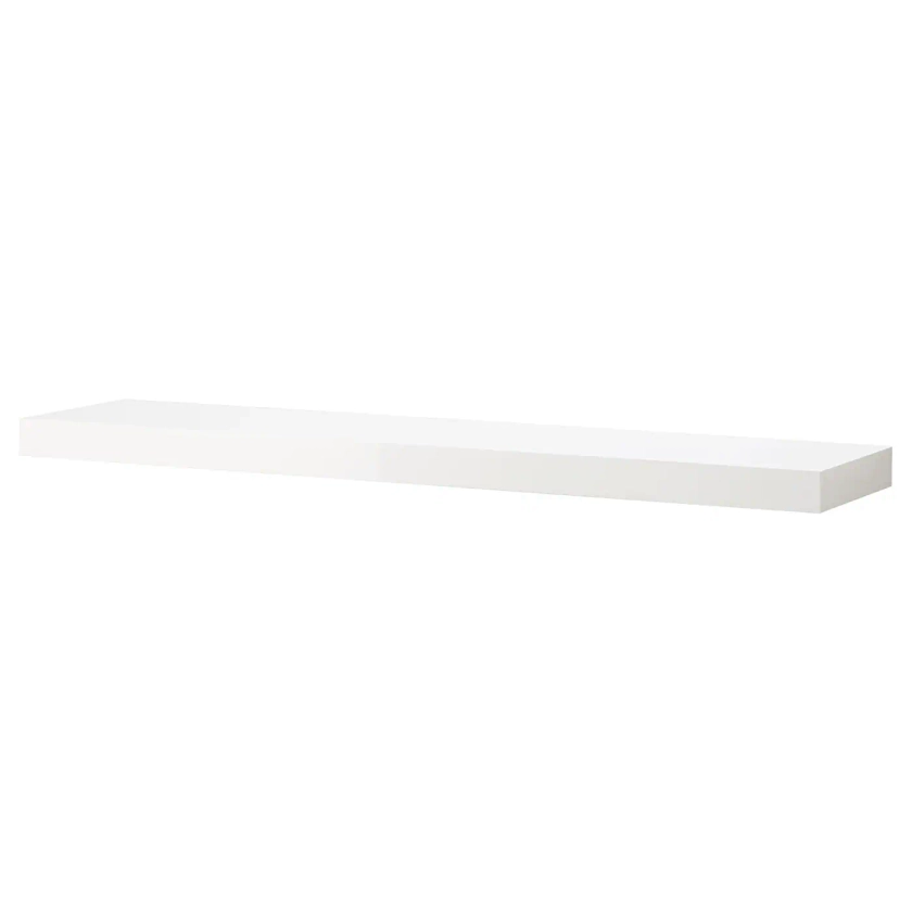 LACK Wall shelf - white/high-gloss 110x26 cm