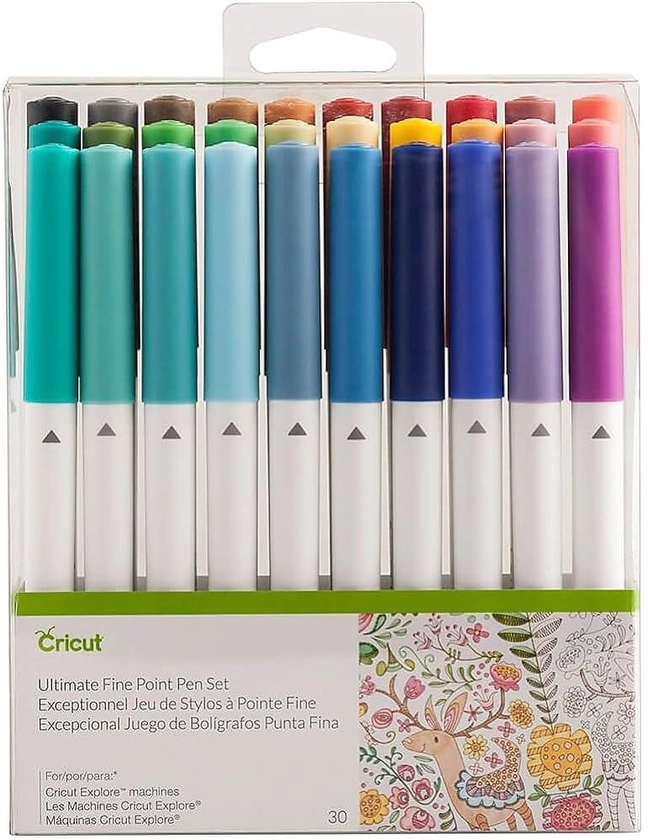 Cricut Kit complet de stylos à pointe fine (boîte de 30) Taille Unique multicolore