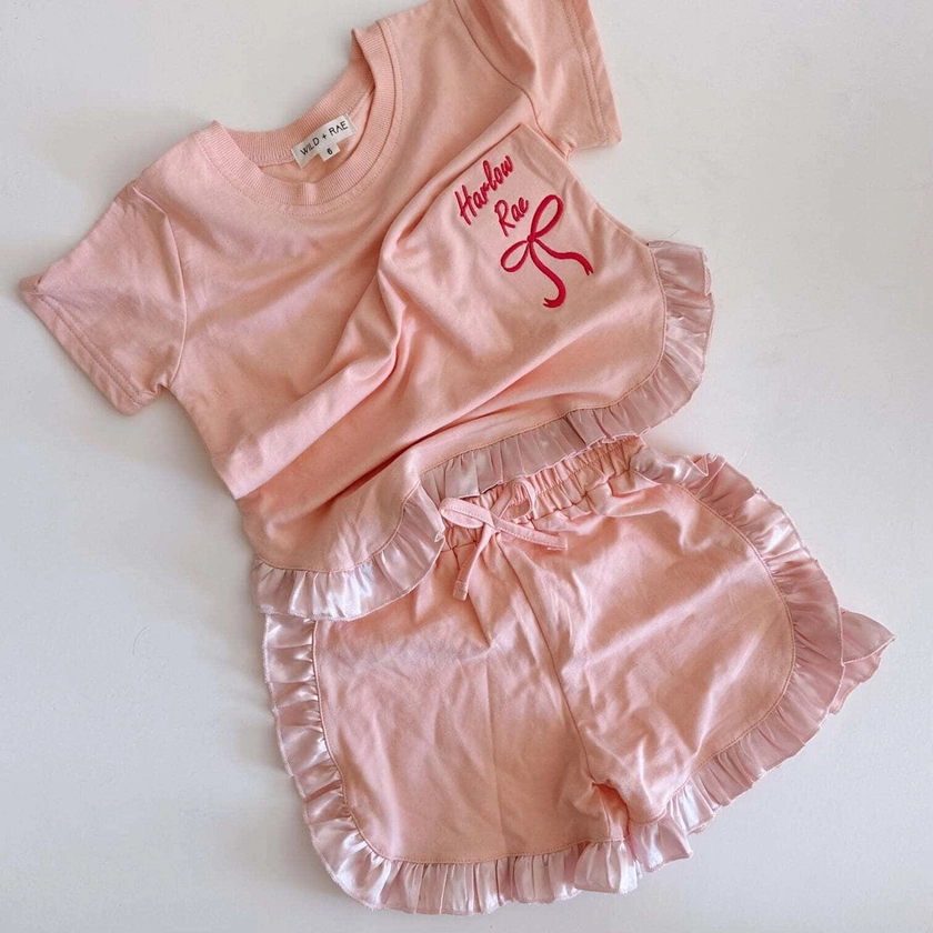 Marie Bow Pajama Set