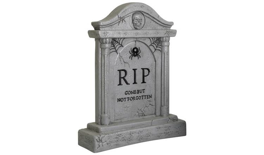 Buy Argos Home Halloween RIP Large Tombstone Decoration | Party decorations and supplies | Argos