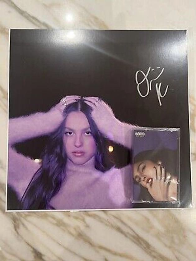 Olivia Rodrigo Hand Signed GUTS 11” Art CARD + Guts Cassette | eBay