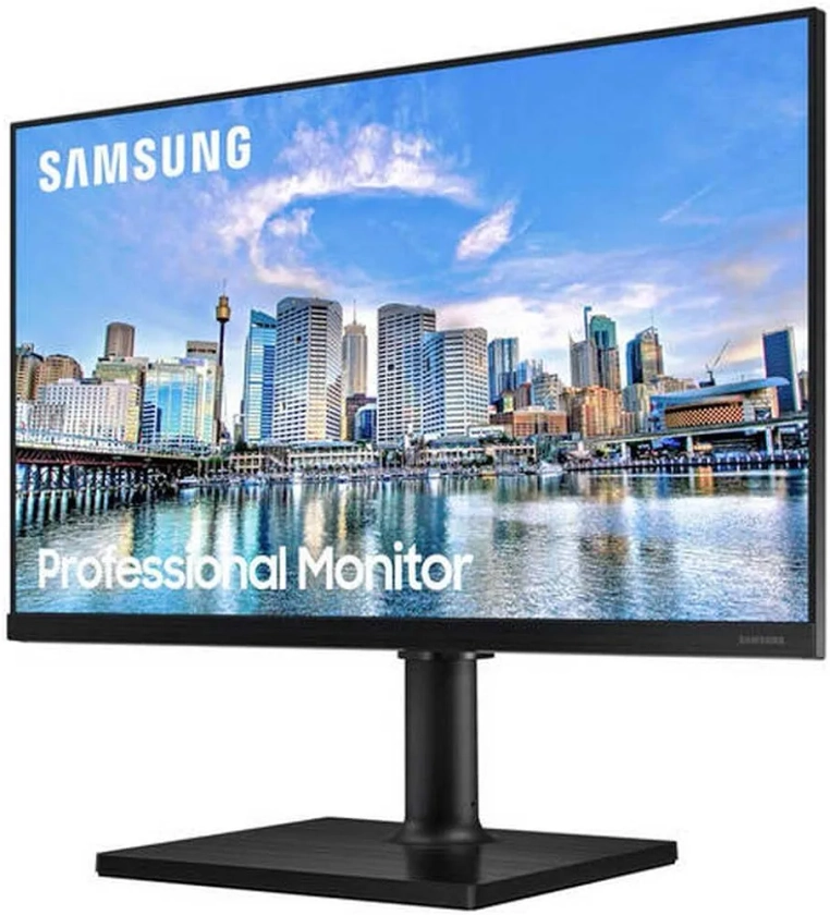 Samsung F24T450FZU, Ecran PC 24" (16:9), FHD 1920x1080, 75Hz, IPS 5ms, Plat, 250cd/m2, 1000:1, H/I/Pivot/Orientable, Enceintes, Cable(s) HDMI