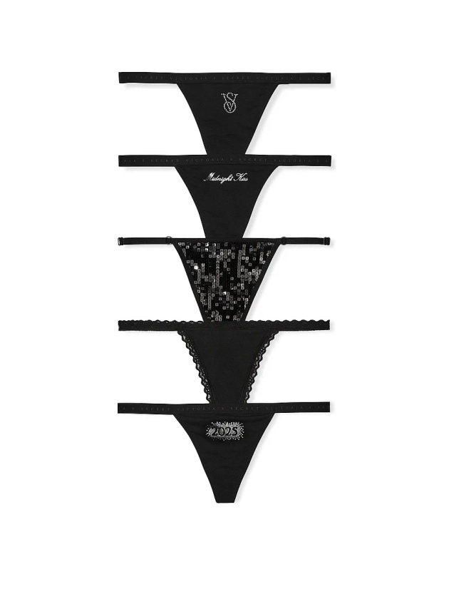 Buy 5-Pack Cotton V-String Panties - Order PACKAGED-PANTY online 5000008067 - Victoria's Secret US