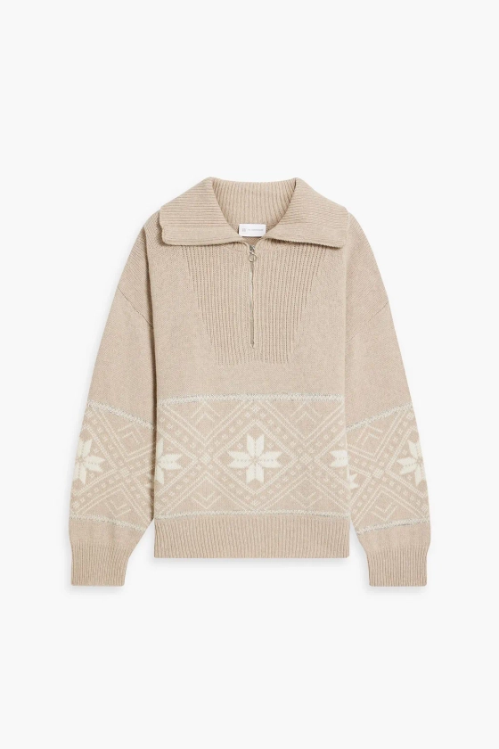 WE NORWEGIANS Snowflake Fair Isle merino wool-blend half-zip sweater | THE OUTNET