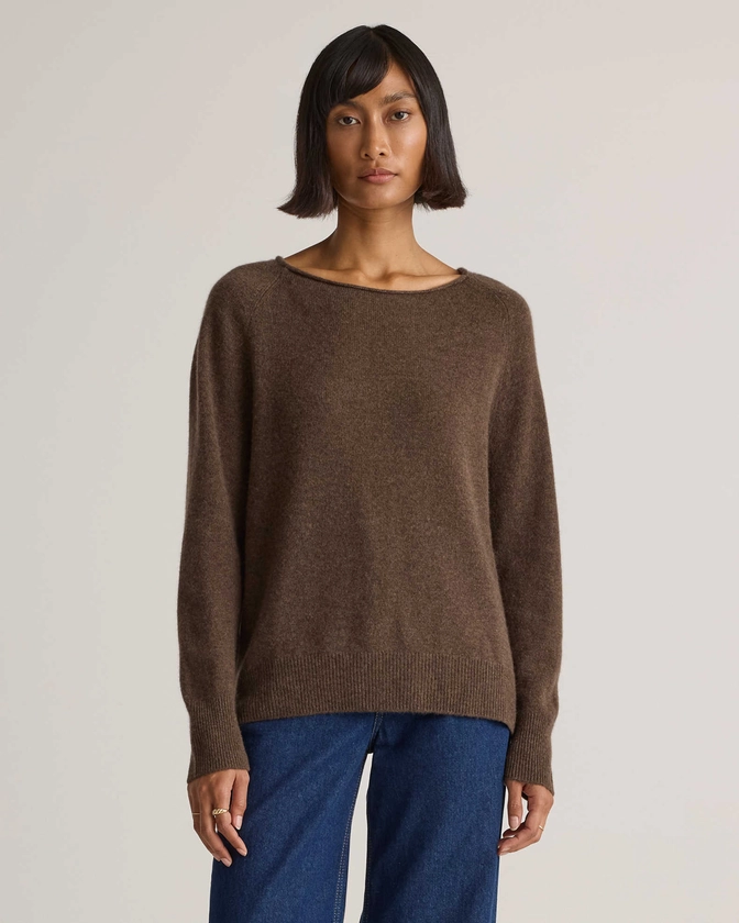 Mongolian Cashmere Boatneck Sweater