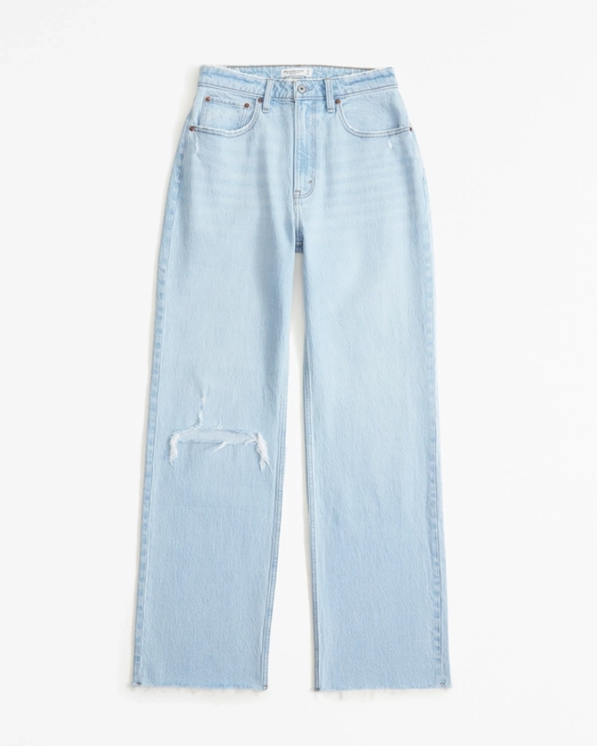 Women's Curve Love High Rise 90s Relaxed Jean | Women's Bottoms | Abercrombie.com