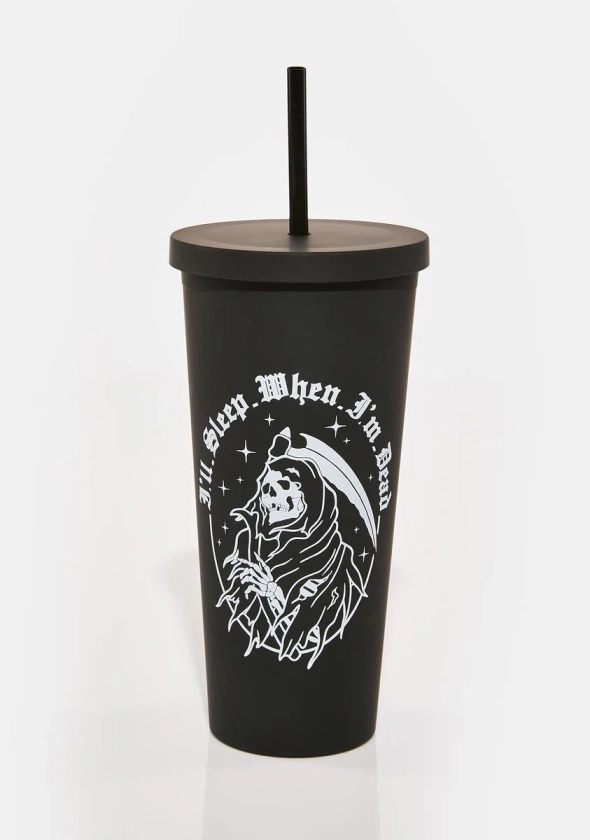 Dolls Home Reaper Tumbler Cup - Matte Black