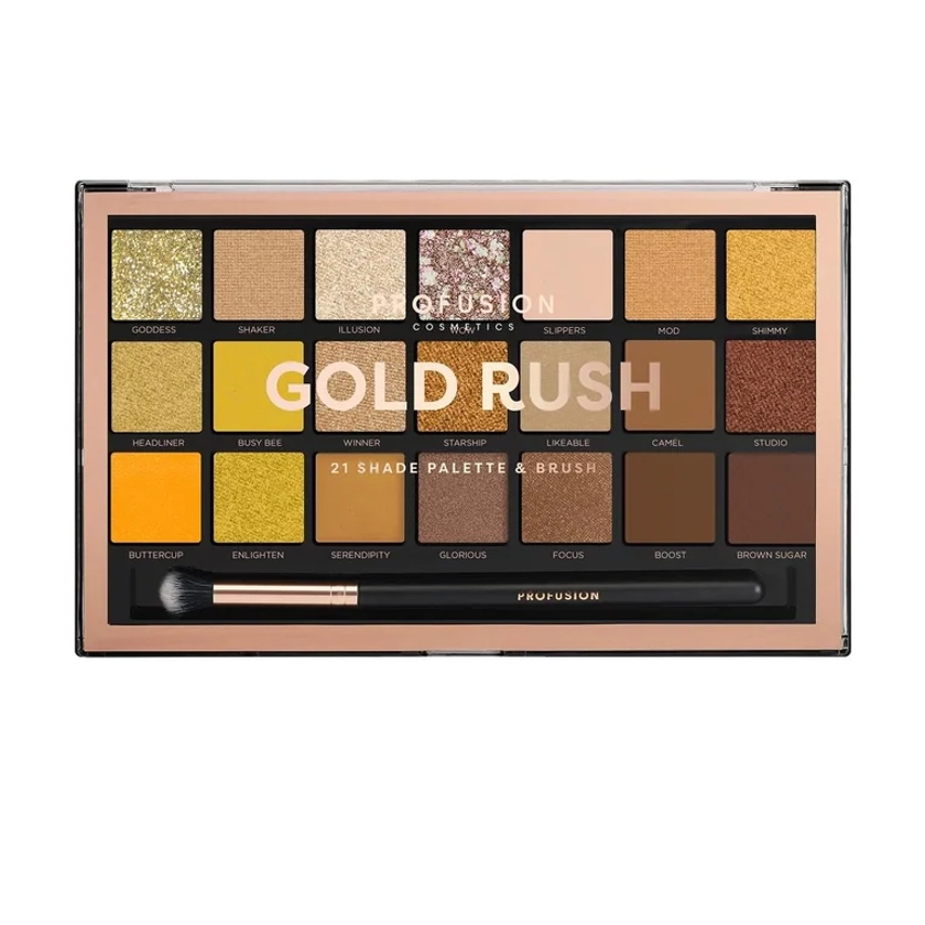 &quot;Paleta De Sombra Gold Rush Palette Profusion Cosmetics&quot;