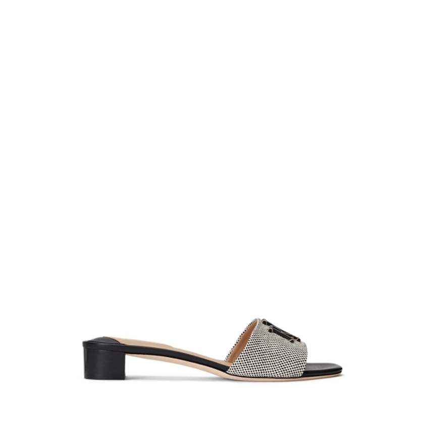 Fay Canvas & Leather Sandal for Women | Ralph Lauren® UK