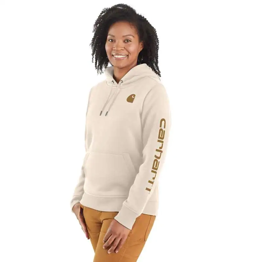 Women's Relaxed Fit Midweight Logo Sleeve Graphic Hoodie | REG | Carhartt