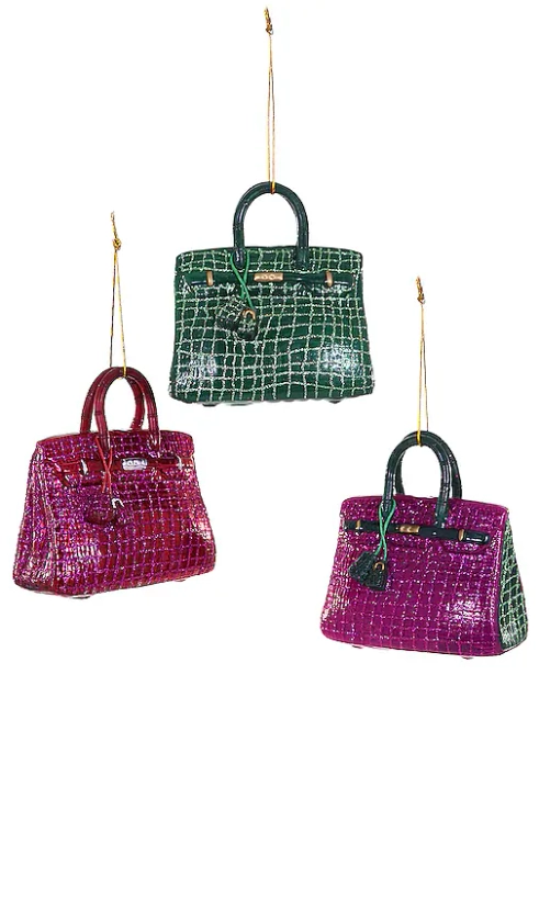 Haute Handbag Ornament Set Of 3