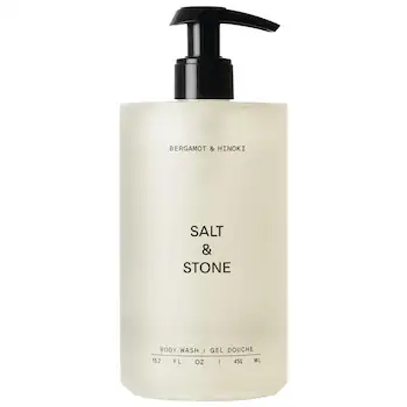 Bergamot & Hinoki Refillable Body Wash with Niacinamide + Probiotic - Salt & Stone | Sephora