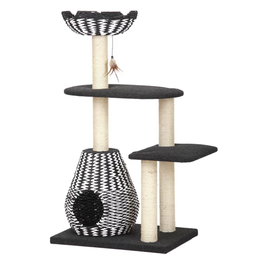 Ace - Natural, Aesthetic Handwoven Cat Tree, Eco-Friendly and Sustainable Large Cat Tower