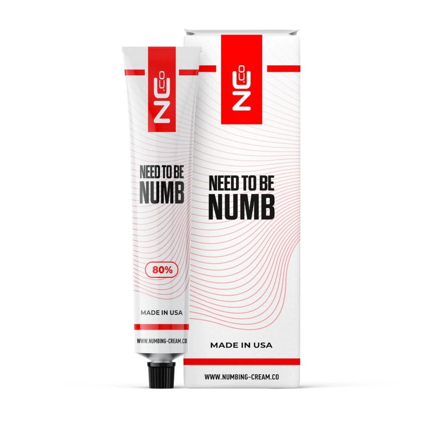 80% - Need To Be Numb | Tattoo Numbing Cream | Numbing Cream Co.