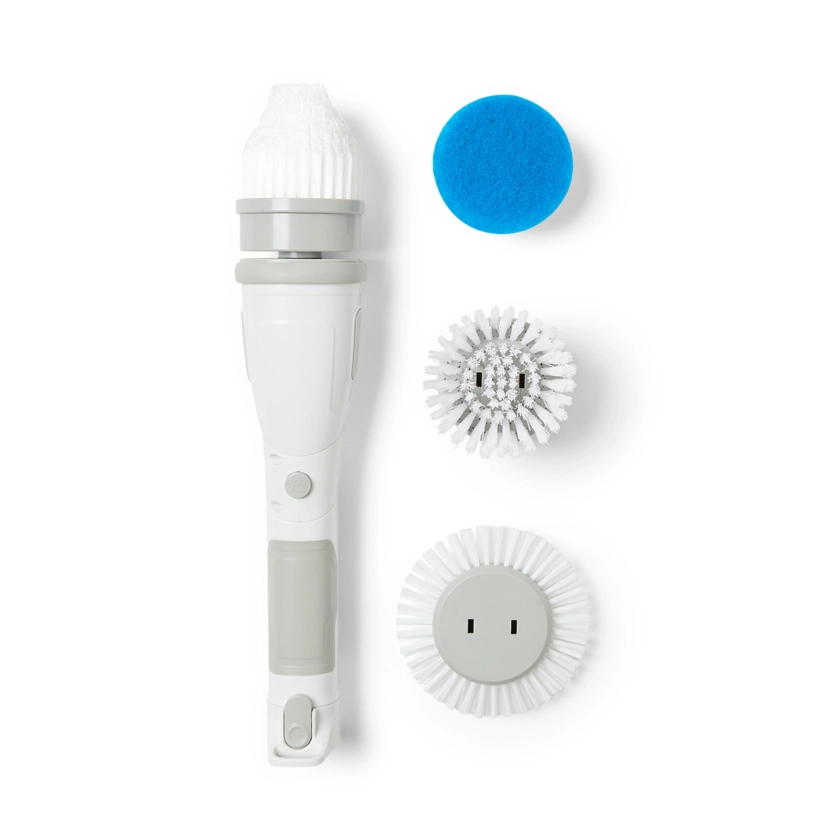 Handheld Scrubbing Brush - Grey and White